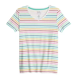 Women's Croft & Barrow® Essential V-Neck Tee 12 Women's Croft & Barrow® Essential V-Neck Tee -Croft & Barrow Sales Store 3482291 ALT5