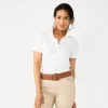 Women's Croft & Barrow® Essential Classic Pique Polo Shirt -Croft & Barrow Sales Store 3508798 White
