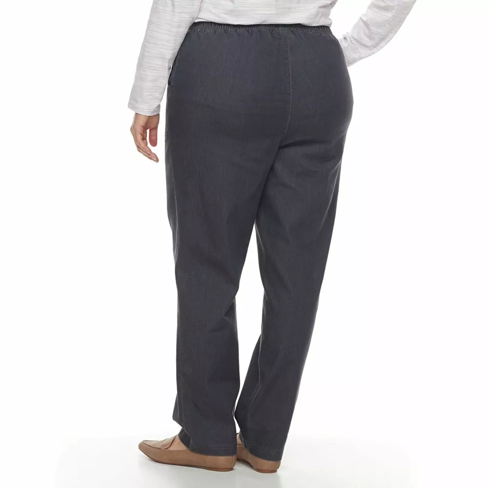 Plus Size Croft & Barrow® Pull-On Tapered-Leg Jeans 5 Plus Size Croft & Barrow® Pull-On Tapered-Leg Jeans - Image 3