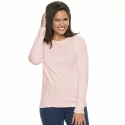Croft & Barrow Sales Store 16 Petite Croft & Barrow® Crewneck Long-Sleeve Tee