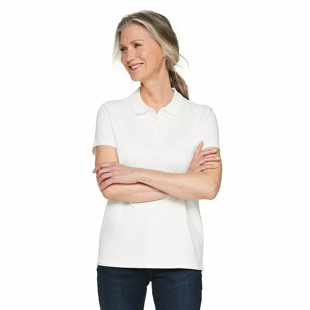 Women's Croft & Barrow® Essential Extra-Soft Polo Shirt 3 Women's Croft & Barrow® Essential Extra-Soft Polo Shirt