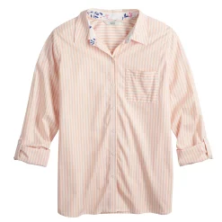 Women's Croft & Barrow® Essential Comfort Stretch Shirt -Croft & Barrow Sales Store 4676876 ALT5