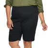 Plus Size Croft & Barrow® Effortless Stretch Bermuda Shorts -Croft & Barrow Sales Store 5180986 Black
