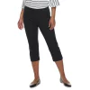 Petite Croft & Barrow® Effortless Stretch Capri Pants -Croft & Barrow Sales Store 5188907 Black