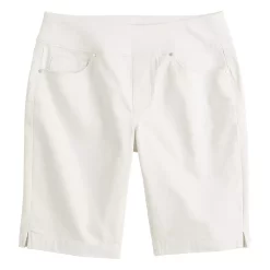 Women's Croft & Barrow® Pull-On Bermuda Jean Shorts -Croft & Barrow Sales Store 5523581 ALT5