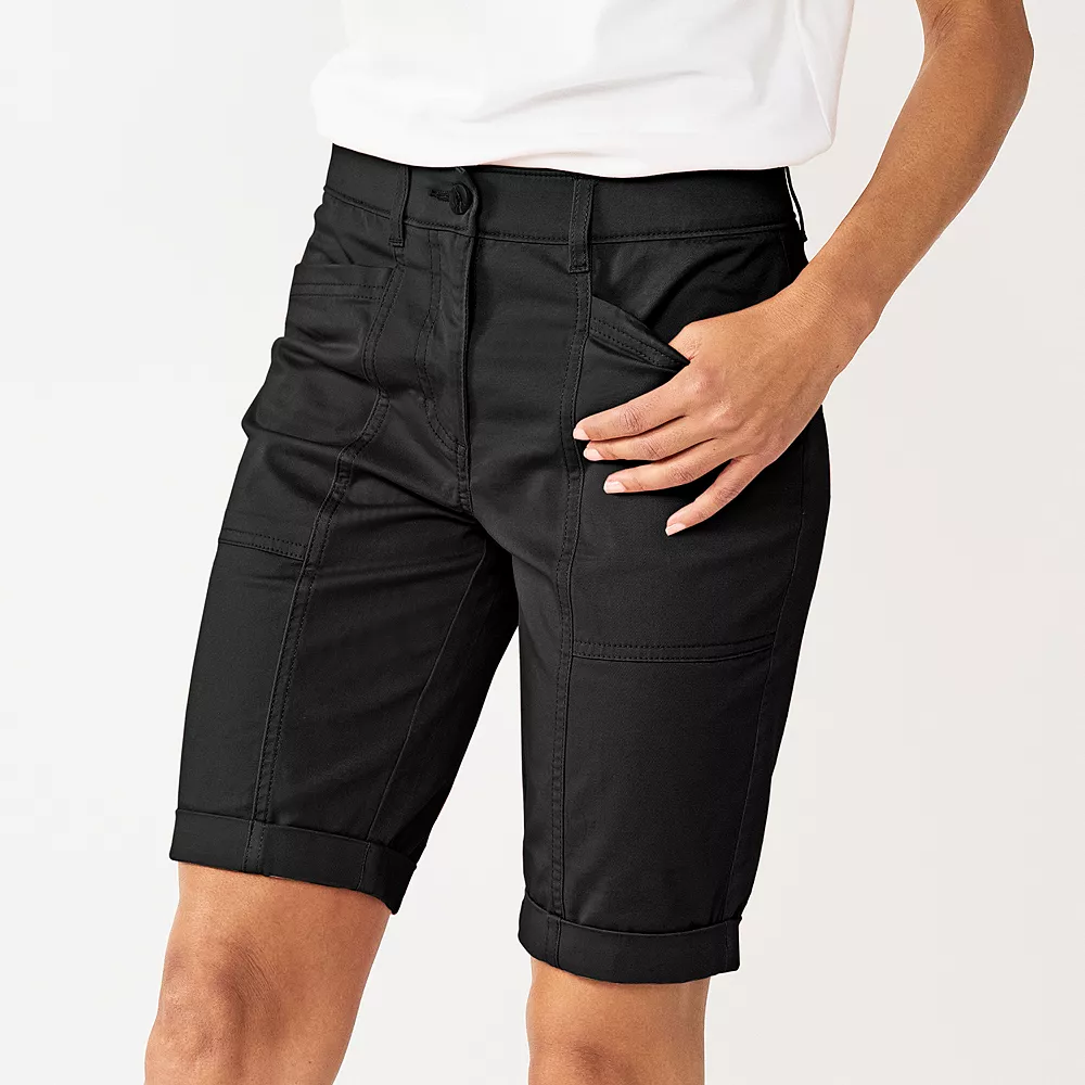 Women's Croft & Barrow® Comfort Waist Chino Shorts 3 Women's Croft & Barrow® Comfort Waist Chino Shorts