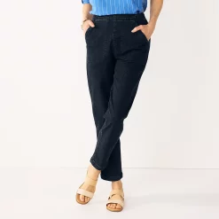 Women's Croft & Barrow® Classic Pull-On Jeans