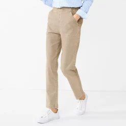 Petite Women's Croft & Barrow® Classic Pull-On Jeans