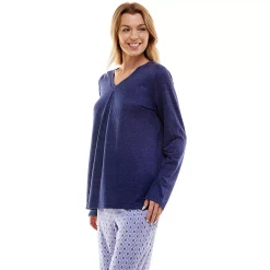 Women's Croft & Barrow® Whisperluxe Long Sleeve Pajama Top -Croft & Barrow Sales Store 5597044 ALT2