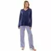 Women's Croft & Barrow® Whisperluxe Long Sleeve Pajama Top -Croft & Barrow Sales Store 5597044 Heather Navy