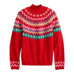 Women's Croft & Barrow® Puff-Sleeve Bobble Sweater -Croft & Barrow Sales Store 5655746 ALT5