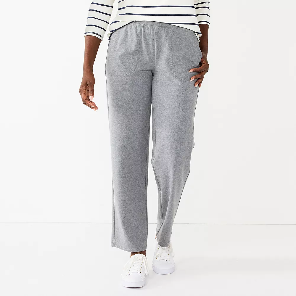 Women's Croft & Barrow® Knit Straight-Leg Pants 3 Women's Croft & Barrow® Knit Straight-Leg Pants