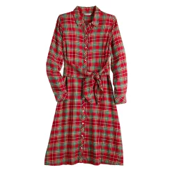 Women's Croft & Barrow® Knot-Waist Shirt Dress -Croft & Barrow Sales Store 5700435 ALT5