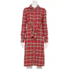 Petite Croft & Barrow® Knot-Waist Shirt Dress -Croft & Barrow Sales Store 5748308 Red Plaid