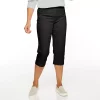 Petite Croft & Barrow® Effortless Stretch Mid-Rise Capri Pants -Croft & Barrow Sales Store 5774945 Black