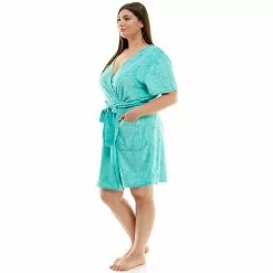Plus Size Croft & Barrow® Short Sleeve Terry Wrap Robe 8 Plus Size Croft & Barrow® Short Sleeve Terry Wrap Robe -Croft & Barrow Sales Store 5796060 ALT2