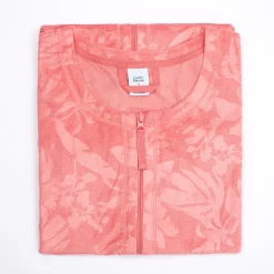 Women's Croft & Barrow® Short Sleeve French Terry Zip Robe -Croft & Barrow Sales Store 5796661 ALT2