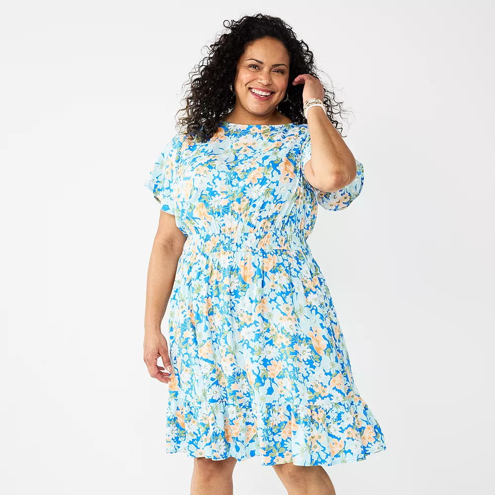 Plus Size Croft & Barrow® Flutter Sleeve Dress 3 Plus Size Croft & Barrow® Flutter Sleeve Dress