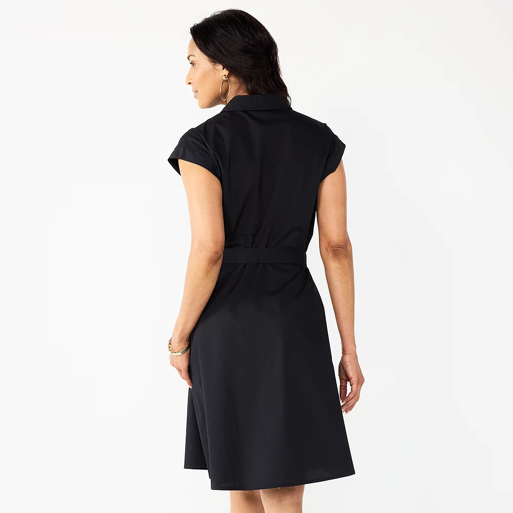 Women's Croft & Barrow® Eyelet Knot Waist Dress 4 Women's Croft & Barrow® Eyelet Knot Waist Dress - Image 2