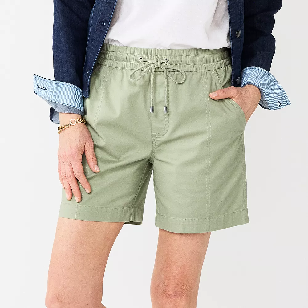 Women's Croft & Barrow® Chino Utility Shorts 3 Women's Croft & Barrow® Chino Utility Shorts