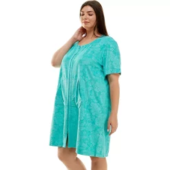 Plus Size Croft & Barrow® Short Sleeve French Terry Zip Robe 7 Plus Size Croft & Barrow® Short Sleeve French Terry Zip Robe -Croft & Barrow Sales Store 5972233 ALT2