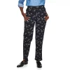 Women's Croft & Barrow® Easy Knit Straight-Leg Pants 1 Women's Croft & Barrow® Easy Knit Straight-Leg Pants -Croft & Barrow Sales Store 6231826 Black Floral