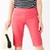 Women's Croft & Barrow® Effortless Stretch Skimmer Pants -Croft & Barrow Sales Store 6264292 Geranium Pink